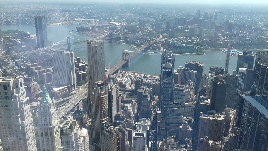 Blick vom Freedom Tower auf Brooklyn